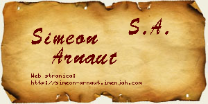 Simeon Arnaut vizit kartica